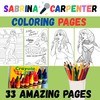 Thumbnail Sabrina Carpenter, Pop Princess, Coloring Pages