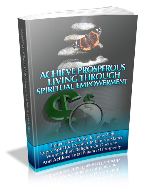 Product picture achieve prosperous living through spiritual empowerment