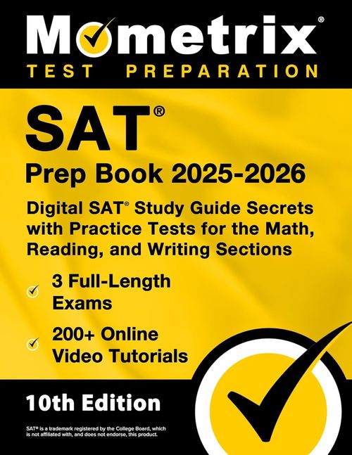 Product picture SAT Prep Book 2025-2026   3 Full-Length Exams